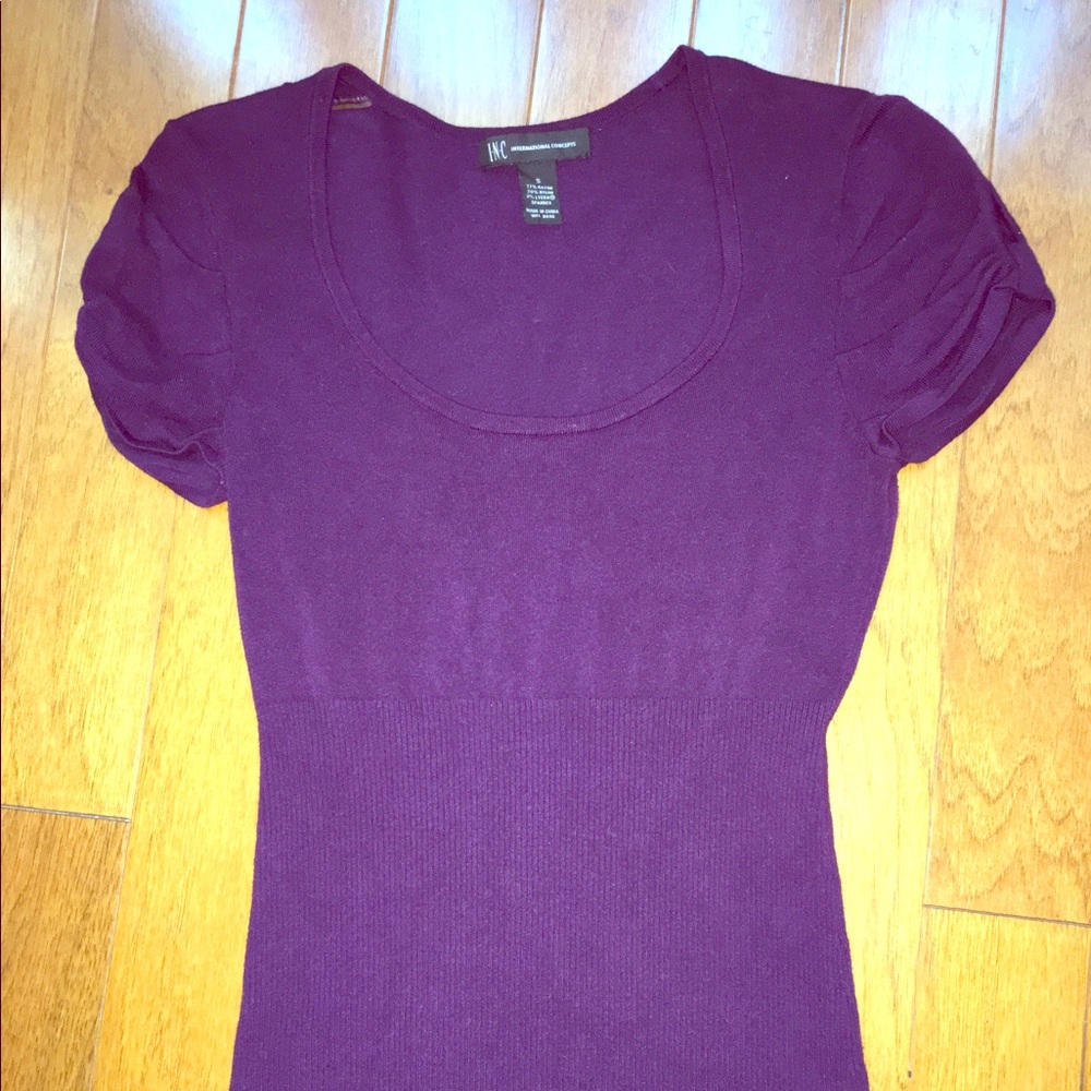 INC Purple Sweater Top